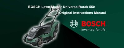 Download Free BOSCH Lawn Mower UniversalRotak 550 User Manual