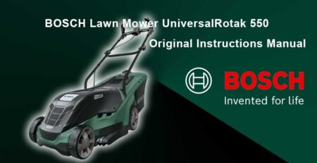 Download Free BOSCH Lawn Mower UniversalRotak 550 User Manual