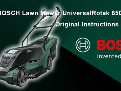 Download Free BOSCH Lawn Mower AdvancedRotak 650 User Manual