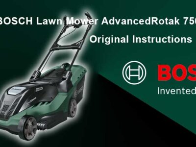 Download Free BOSCH Lawn Mower AdvancedRotak 750 User Manual