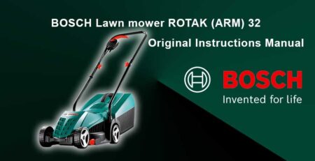 Download Free BOSCH Lawn Mower ARM 32 User Manual