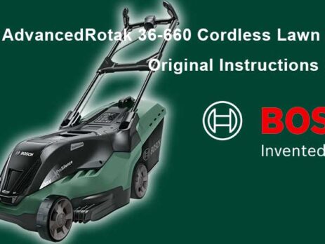 Download Free Bosch AdvancedRotak 36-660 Cordless Lawn Mower Manual