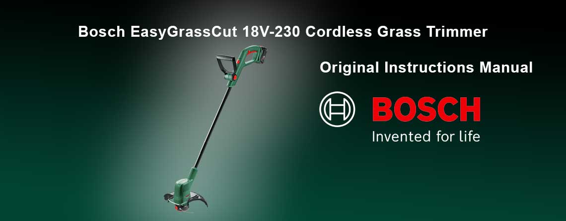 Download Free EasyGrassCut 18V-230 Cordless Grass Trimmer Manual