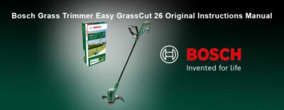 Download Free BOSCH Grass Trimmer Easy GrassCut 26 User Manual