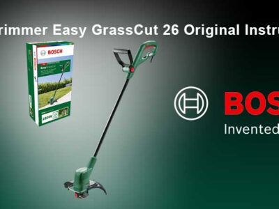 Download Free BOSCH Grass Trimmer Easy GrassCut 26 User Manual