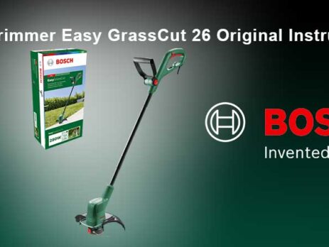 Download Free BOSCH Grass Trimmer Easy GrassCut 26 User Manual