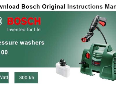 Download Free Bosch High-pressure washer Easy Aquatak 100 Manual