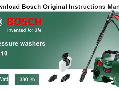 Download Free Bosch High-pressure washer Easy Aquatak 110 Manual